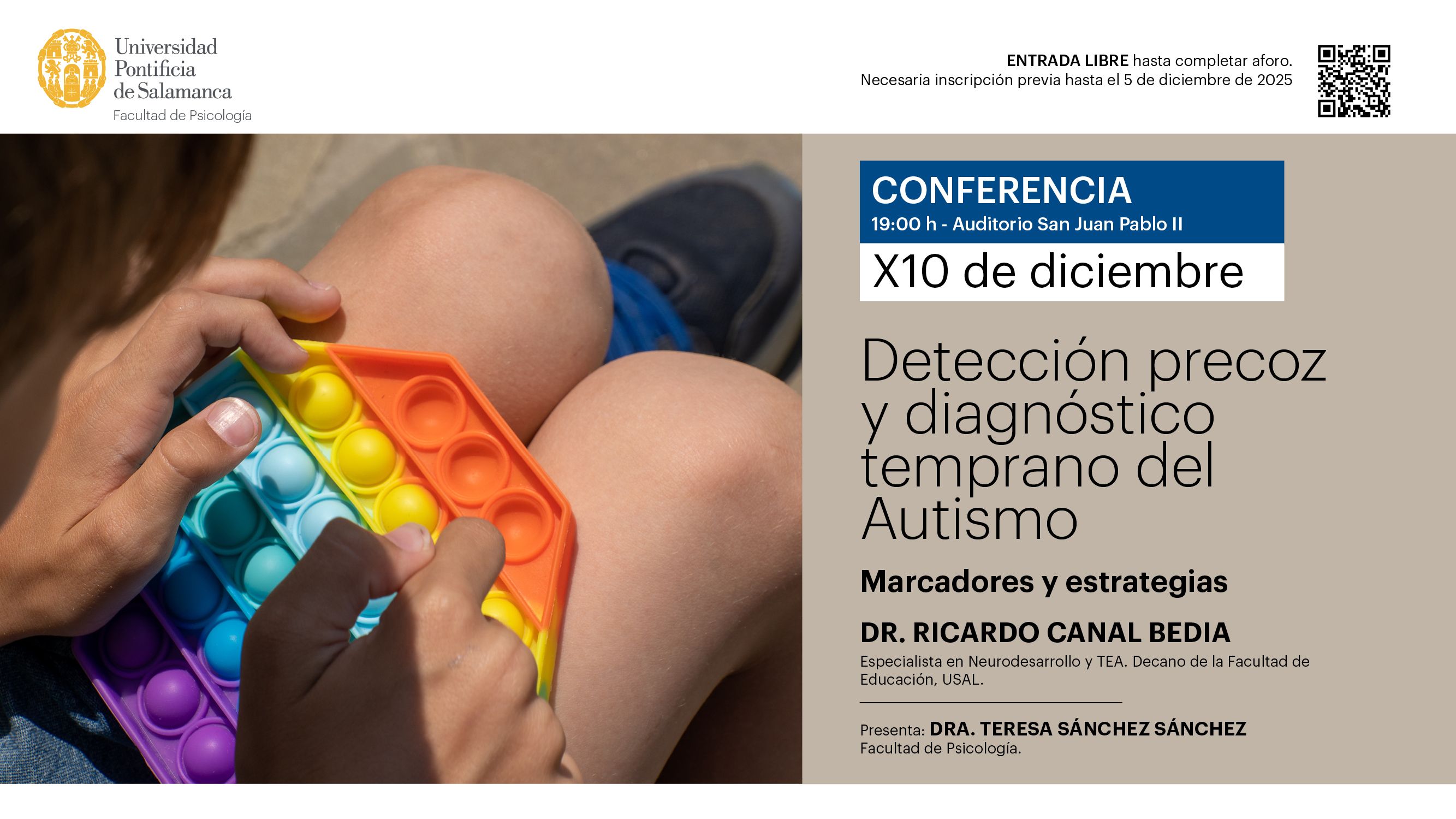 Conferencia sobre 'Detección precoz y diagnóstico temprano del Autismo'