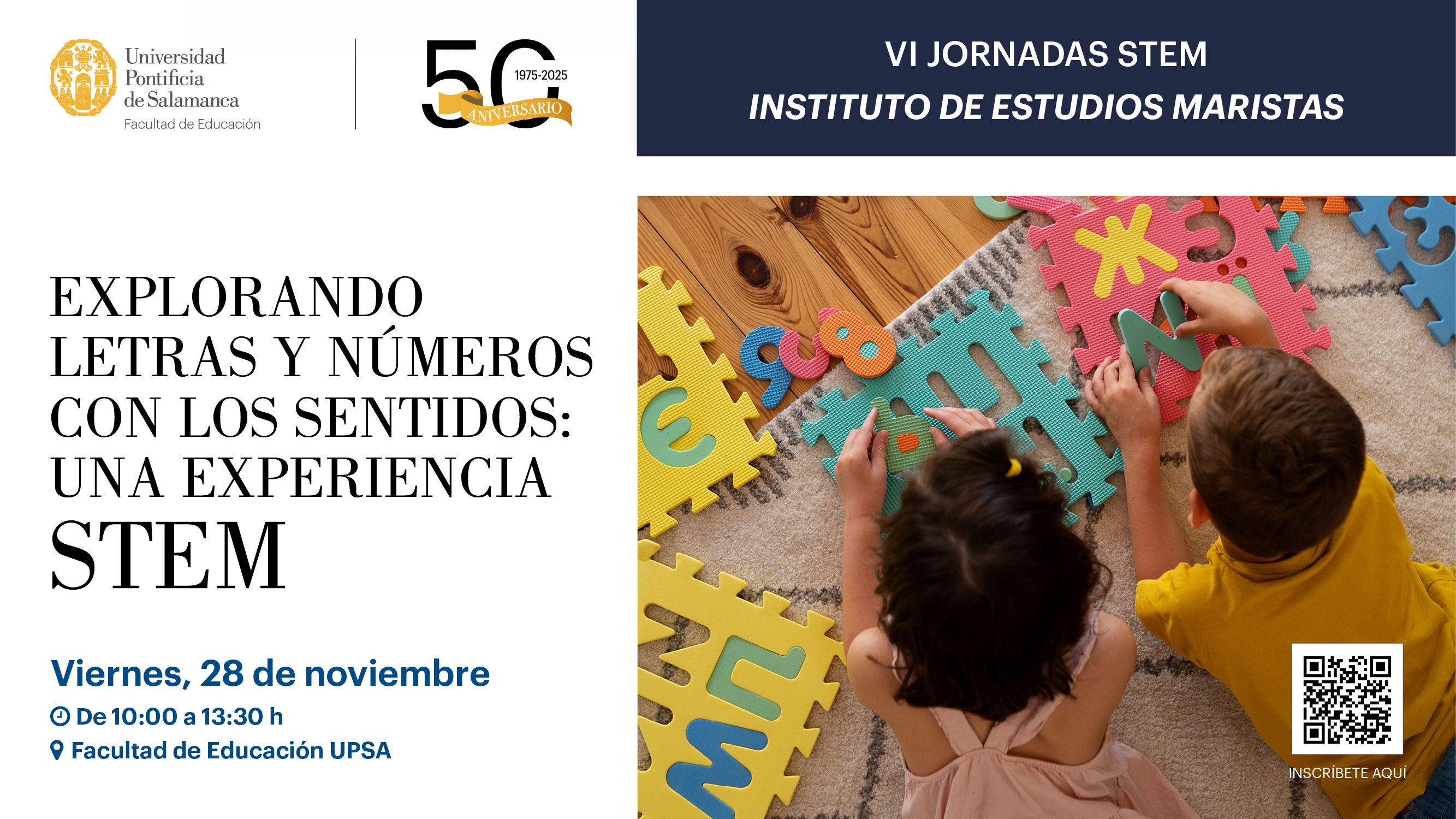 VI Jornada STEM del Instituto de Estudios Maristas. Explorando letras y números con los sentidos: una experiencia STEM
