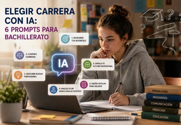 Elegir carrera con IA: 6 prompts para bachillerato