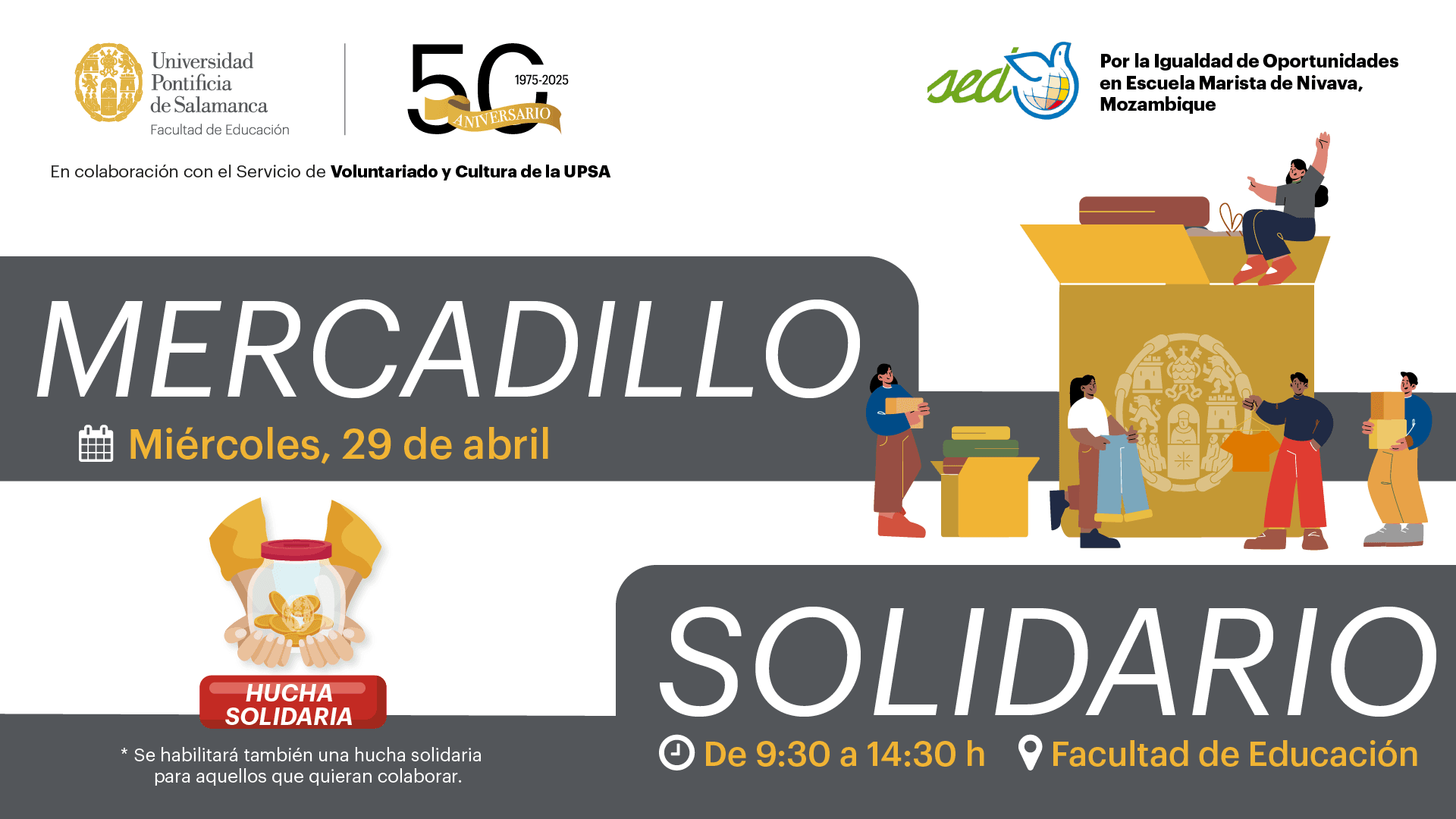 Mercadillo Solidario en la Facultad de Educación
